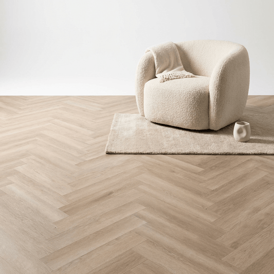 Lux Tenebrae Visgraat Natural Oak Plak PVC - Vloerenbeer
