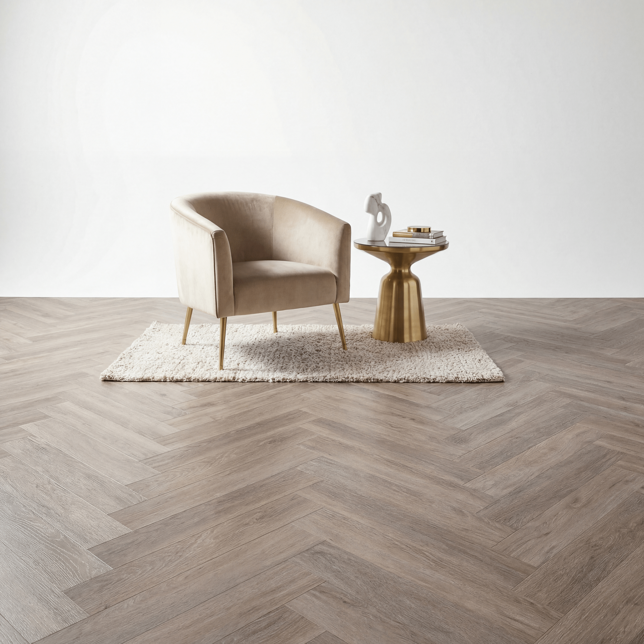 Lux Tenebrae Visgraat Smoky Oak Plak PVC - Vloerenbeer