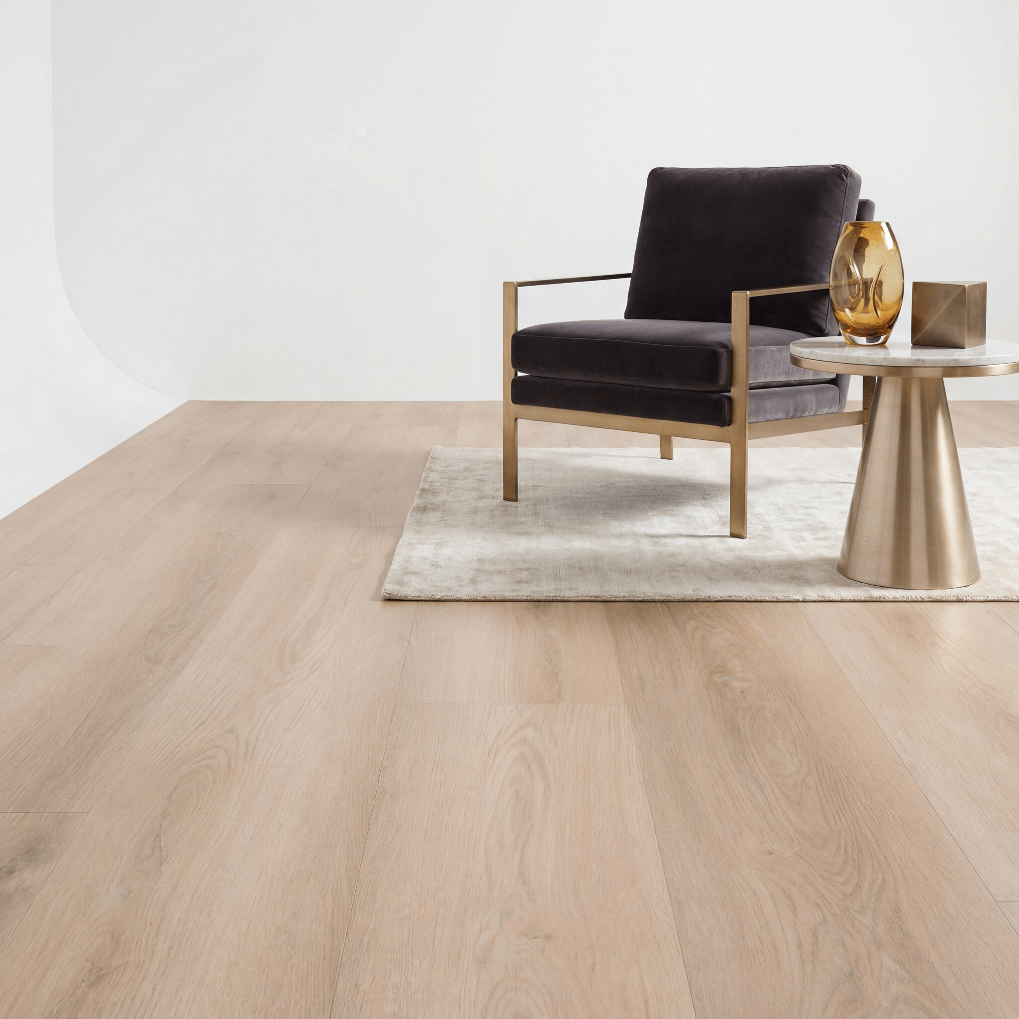 Madera Rechte Plank White Wash Smoky Plak PVC - Vloerenbeer
