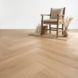 Madera Visgraat Beige Plak PVC - Vloerenbeer