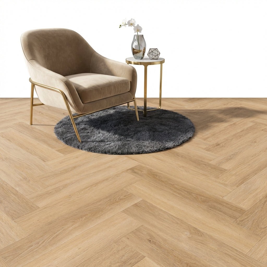 Madera Visgraat Natural Plak PVC - Vloerenbeer