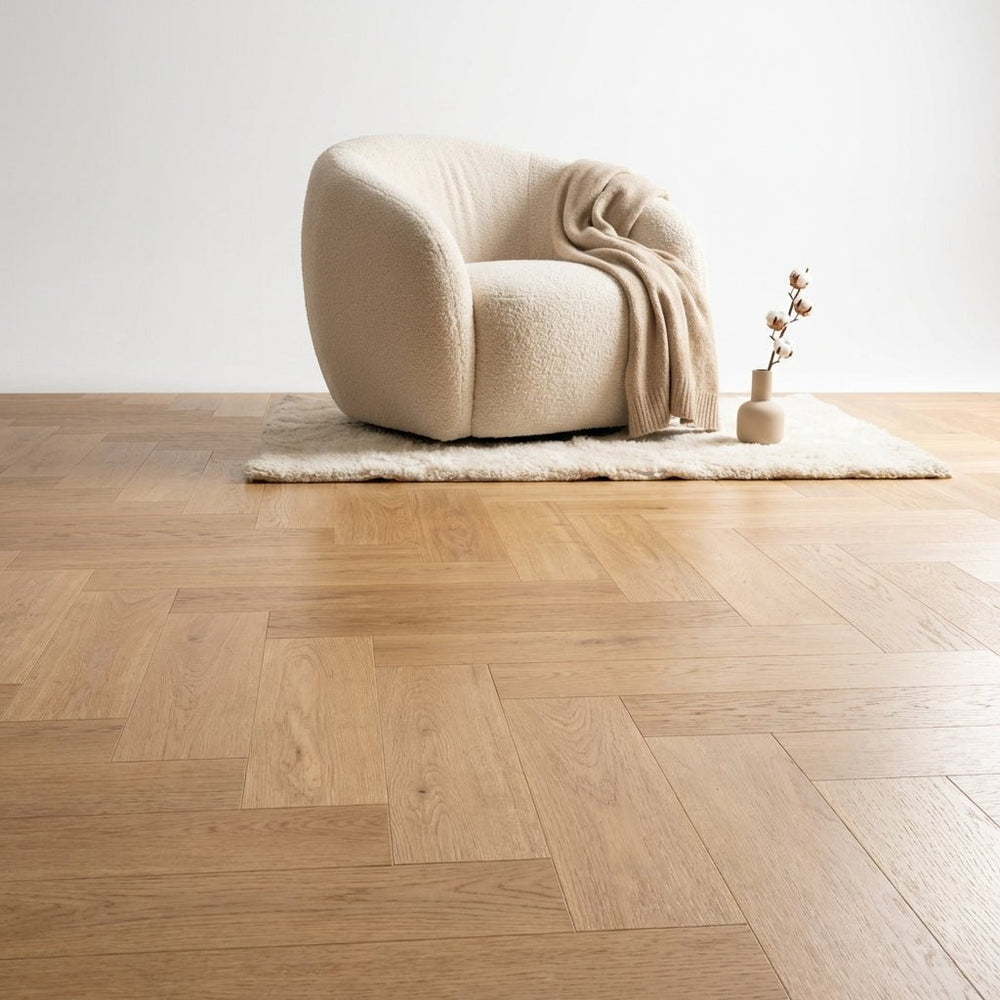 Madera Visgraat Warm Oak Plak PVC - Vloerenbeer