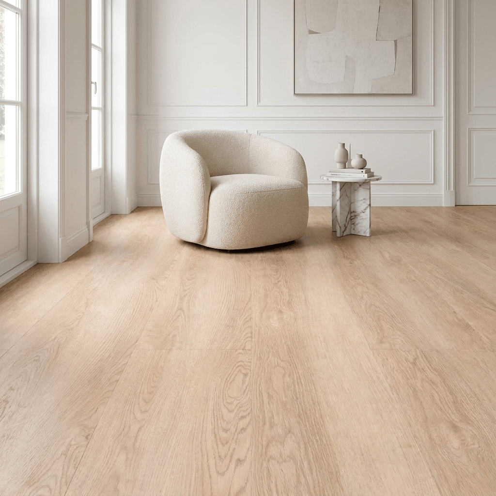 Natura Rechte Plank Beige Click PVC - Vloerenbeer