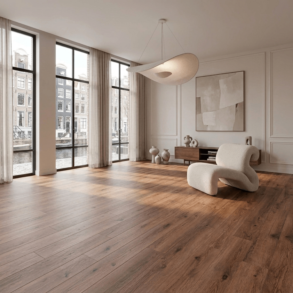 Natura Rechte Plank Dark Oak Click PVC - Vloerenbeer