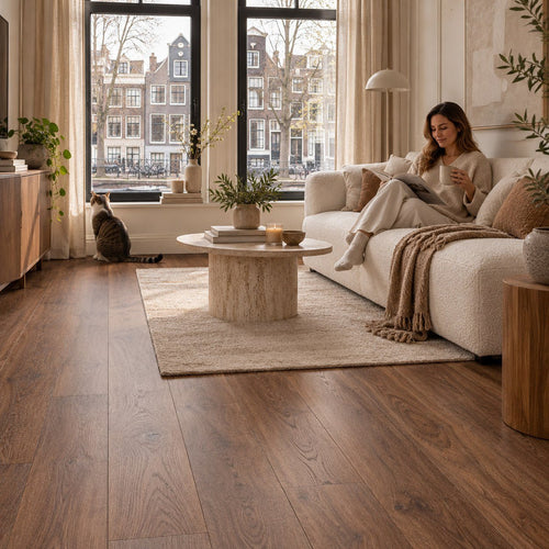 Natura Rechte Plank Dark Oak Click PVC