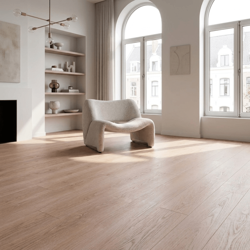 Natura Rechte Plank Light Oak Click PVC - Vloerenbeer
