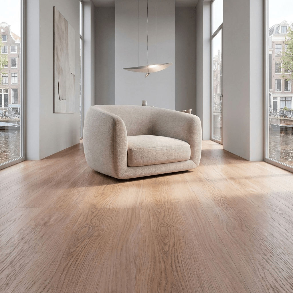 Natura Rechte Plank Light Oak Click PVC - Vloerenbeer
