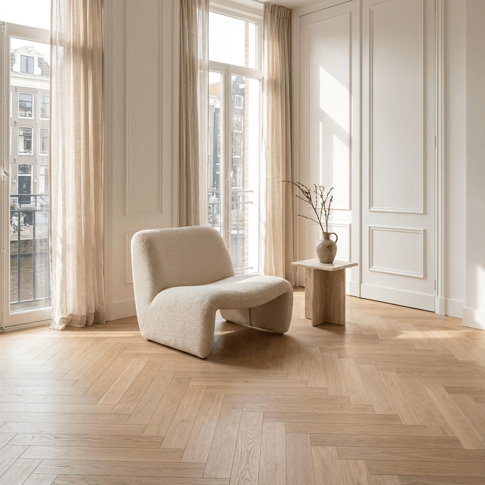 Natura Visgraat Light Oak Klik PVC - Vloerenbeer