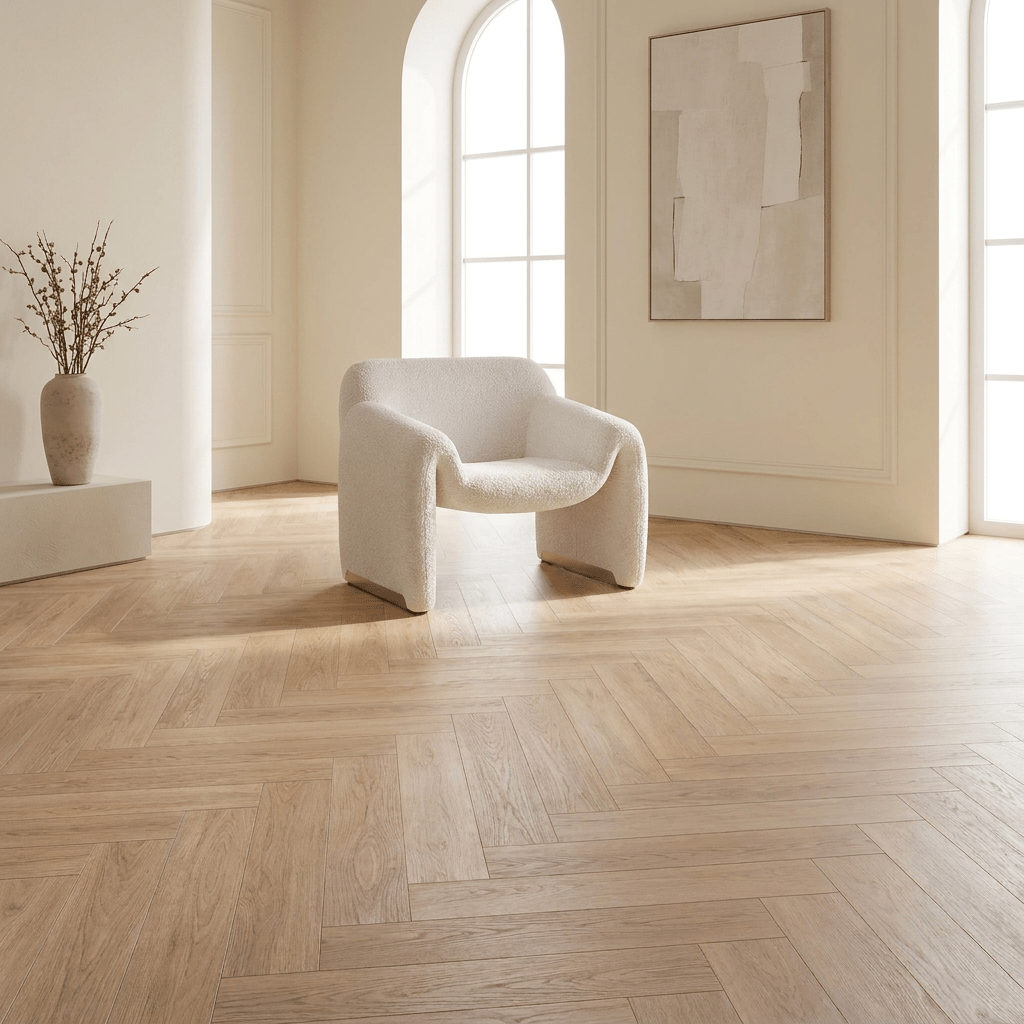 Natura Visgraat Warm Oak Klik PVC - Vloerenbeer