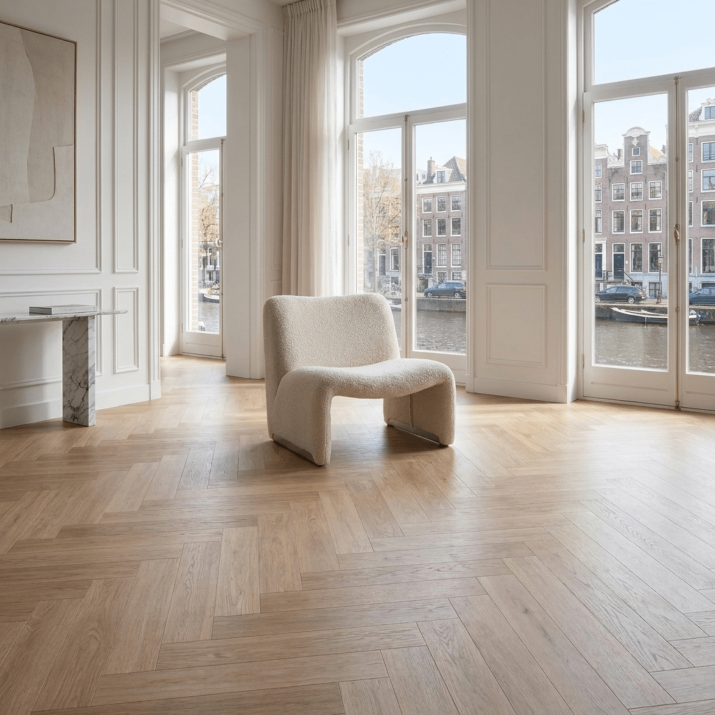 Natura Visgraat Warm Oak Klik PVC - Vloerenbeer