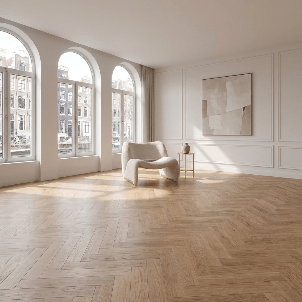 Natura Visgraat Warm Oak Klik PVC - Vloerenbeer