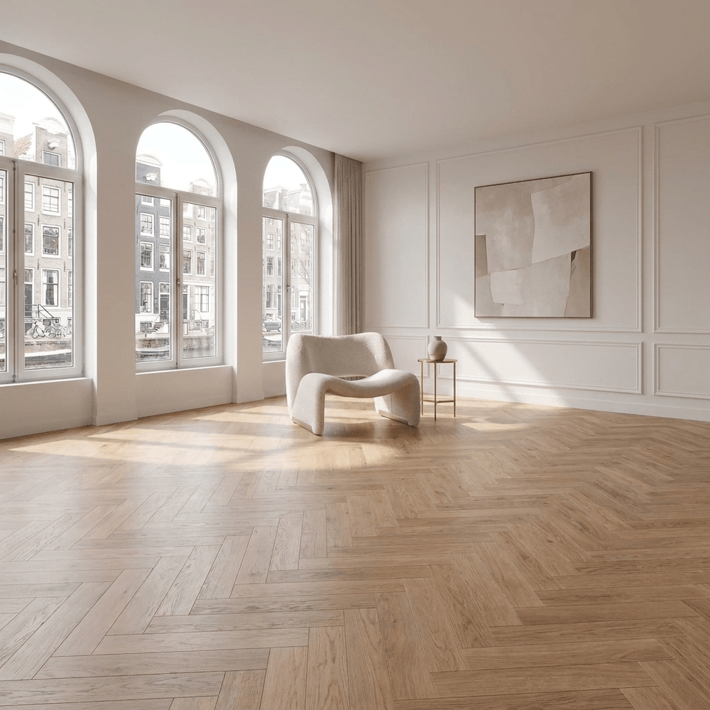 Natura Visgraat Warm Oak Klik PVC - Vloerenbeer