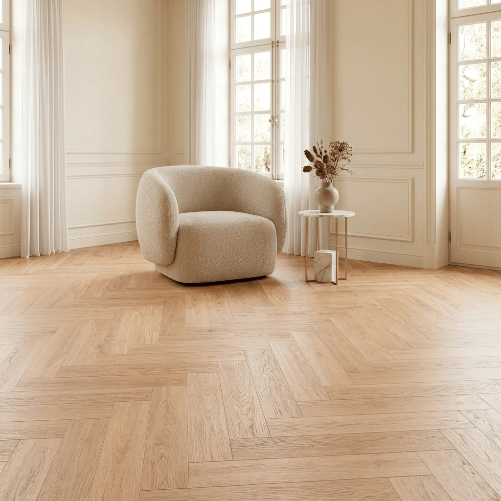 Natura Visgraat Warm Oak Klik PVC - Vloerenbeer
