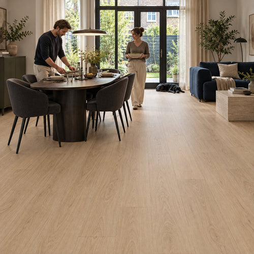 Pure Rechte Plank Beige Plak PVC