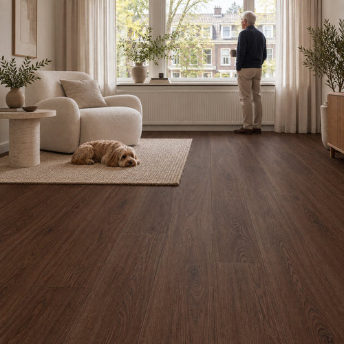 Pure Rechte Plank Brown Plak PVC
