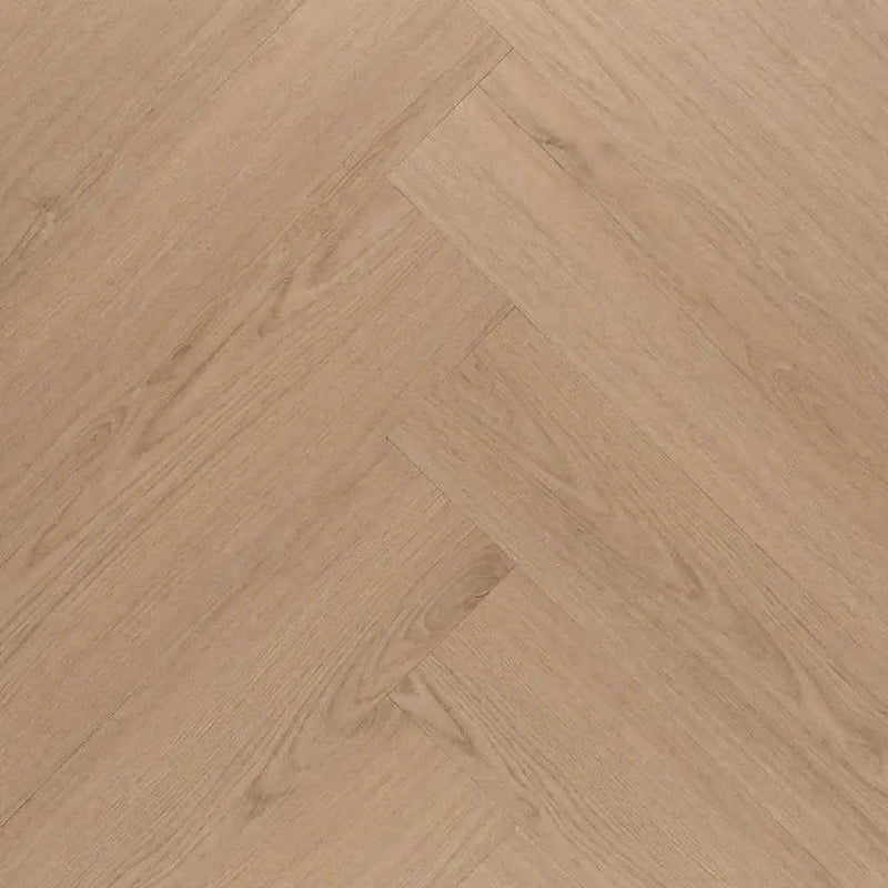 Pure Visgraat Beige Plak PVC – de vloer van dichtbij