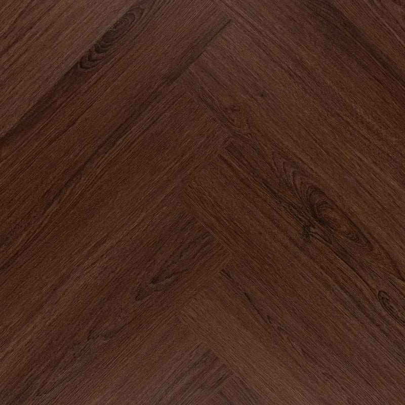 Pure Visgraat Brown Plak PVC – de vloer van dichtbij