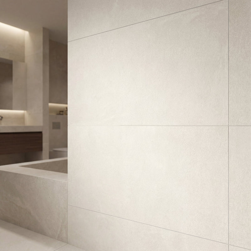 Spilos White 60x120 Keramische Tegel Vloer en Wand Gerectificeerd Porselein Geglazuurd - Vloerenbeer