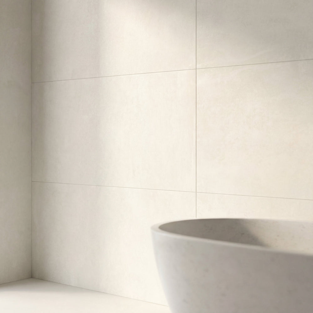 Spilos White 60x120 Keramische Tegel Vloer en Wand Gerectificeerd Porselein Geglazuurd - Vloerenbeer
