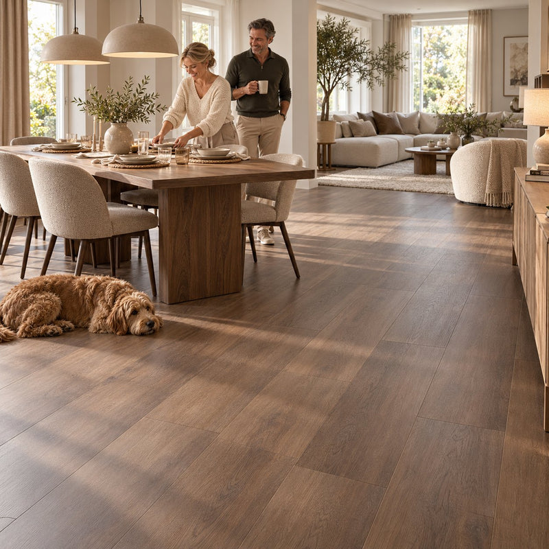 Altessa Rechte Plank Brown Plak PVC
