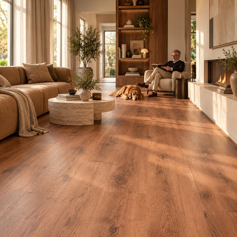 Dunea Rechte Plank Dark Oak Klik PVC