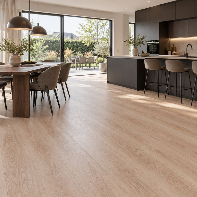 Natura Rechte Plank Light Oak Click PVC